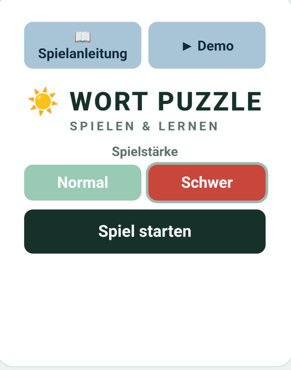 Wort Puzzle Vorschau